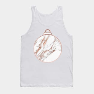 Rose gold Christmas bauble Tank Top